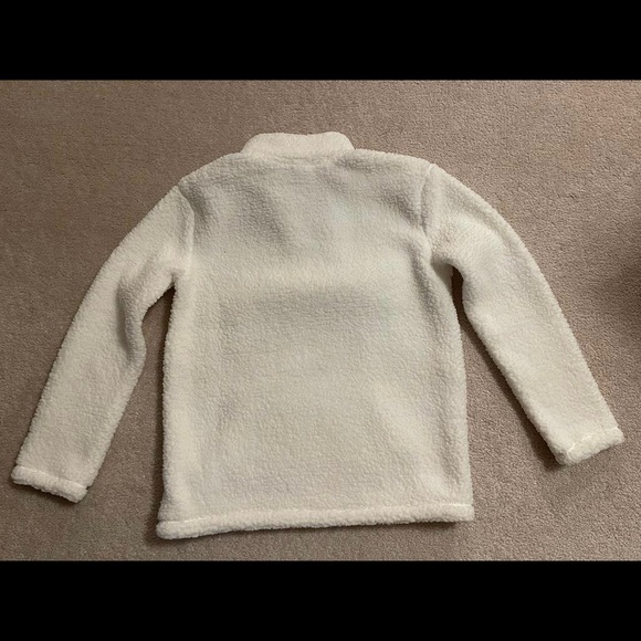 Girls Plush White Jacket - Picture 2 of 3